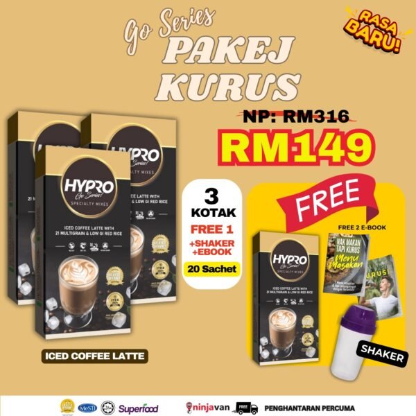 Hypro Go Series Coffee 3 Kotak Percuma 1