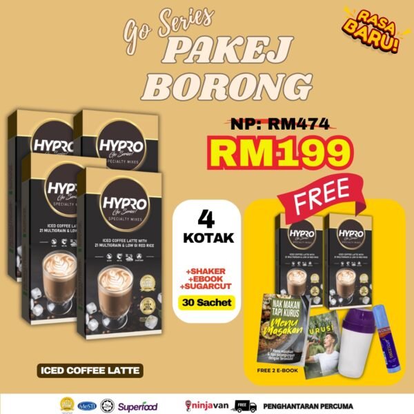 Hypro Go Series Coffee 4 Kotak Percuma 2