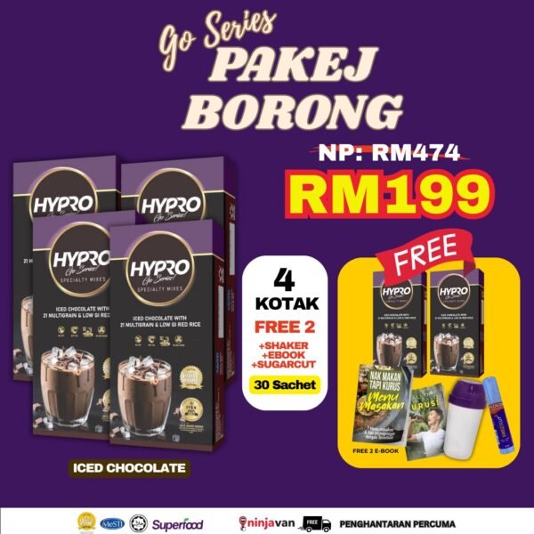 Hypro Go Series Coklat 4 Kotak Percuma 2