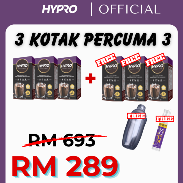 Hypro Coklat - 3 Kotak Percuma 3